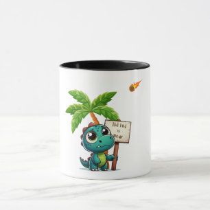niedlicher, lustiger Dinosaurier Tasse