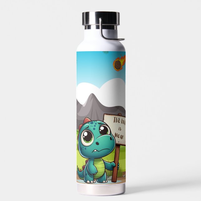 niedlicher, lustiger Dinosaurier Trinkflasche (Links)
