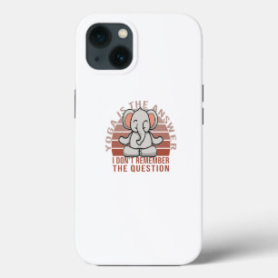 Niedlicher, lustiger Elefant beim Yoga. lustiges Y iPhone 13 Hülle