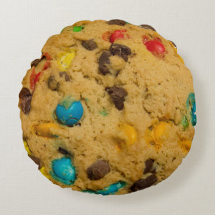 Niedlicher lustiger Feinschmeckernachtisch des Rundes Kissen