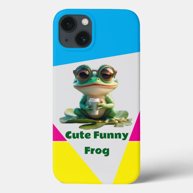 Niedlicher lustiger Frosch Case-Mate iPhone Hülle (Rückseite)