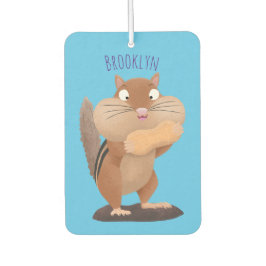 Niedlicher lustiger großer Wangen-Chipmunk-Cartoon Autolufterfrischer