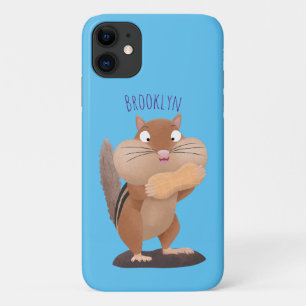 Niedlicher lustiger großer Wangen-Chipmunk-Cartoon Case-Mate iPhone Hülle
