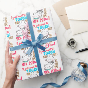 Niedlicher lustiger Hase Ich will einfach nur dein Geschenkpapier