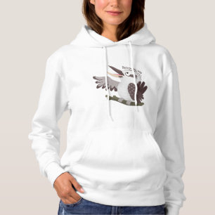 Niedlicher lustiger Lachen kookaburra Cartoon Hoodie
