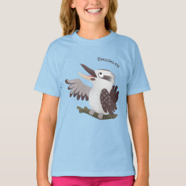 Niedlicher lustiger Lachen kookaburra Cartoon T-Shirt