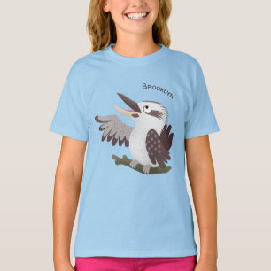 Niedlicher lustiger Lachen kookaburra Cartoon T-Shirt