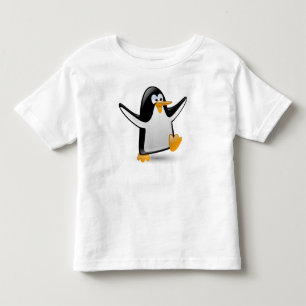 Niedlicher lustiger Penguin Kleinkind T-shirt