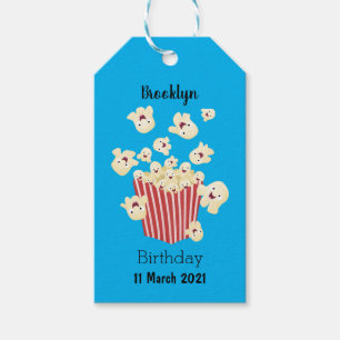 Niedlicher lustiger Popcorn-Cartoon Geschenkanhänger