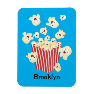 Niedlicher lustiger Popcorn-Cartoon Magnet