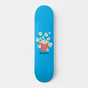 Niedlicher lustiger Popcorn-Cartoon Skateboard