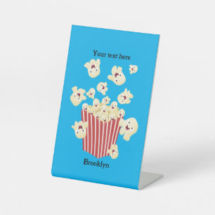 Niedlicher lustiger Popcorn-Cartoon Sockelschild