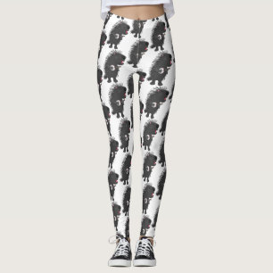 Niedlicher, lustiger Porcuppspiel Banjo Cartoon Leggings