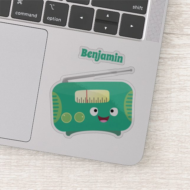 Niedlicher, lustiger Retro-Cartoon Aufkleber (Detail)