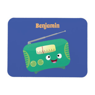 Niedlicher, lustiger Retro-Cartoon Magnet
