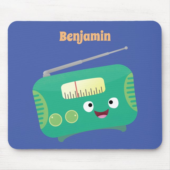 Niedlicher, lustiger Retro-Cartoon Mousepad (Vorne)