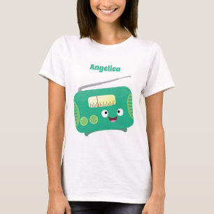 Niedlicher, lustiger Retro-Cartoon T-Shirt