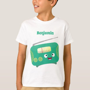 Niedlicher, lustiger Retro-Cartoon T-Shirt