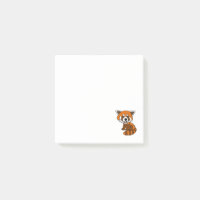 Niedlicher lustiger roter Panda-Cartoon