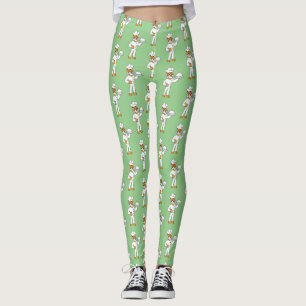 Niedlicher lustiger Tiger Koch Cartoon Illustratio Leggings