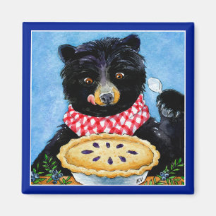 Niedlicher lustiger wunderlicher Bärntortenmagnet Magnet