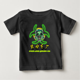 Niedlicher, lustiger Zombie-Abschlag Baby T-shirt