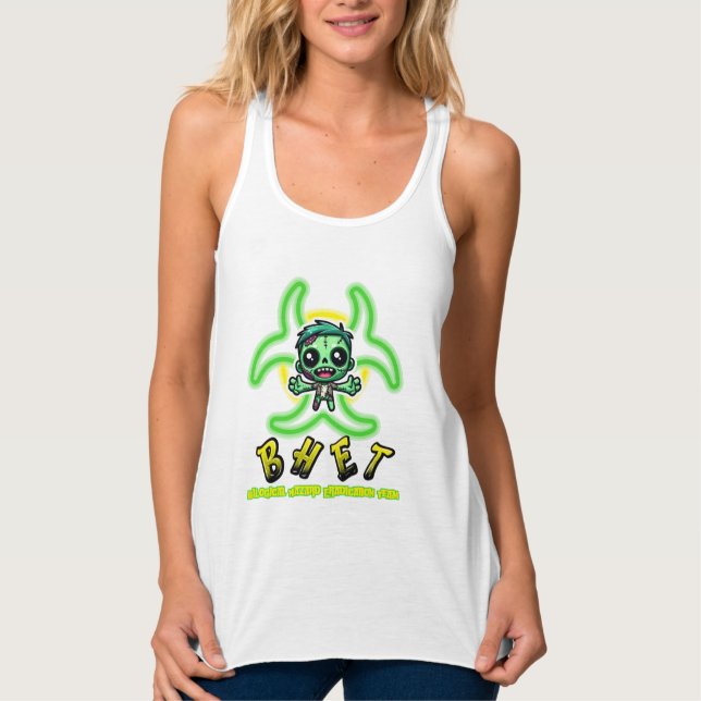 Niedlicher, lustiger Zombie-Abschlag Tank Top (Vorderseite)