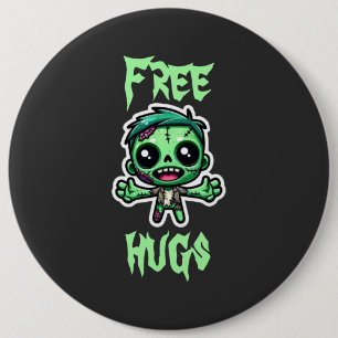 Niedlicher, lustiger Zombie Button