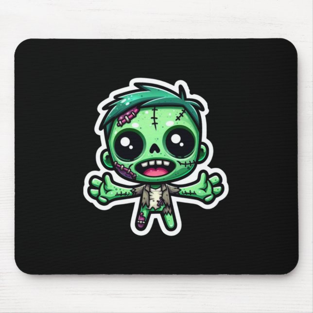 Niedlicher, lustiger Zombie Mousepad (Vorne)