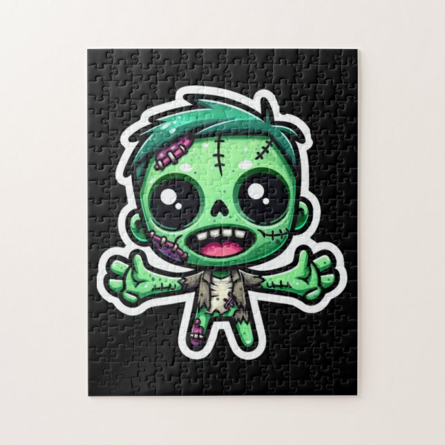 Niedlicher, lustiger Zombie Puzzle (Vertikal)