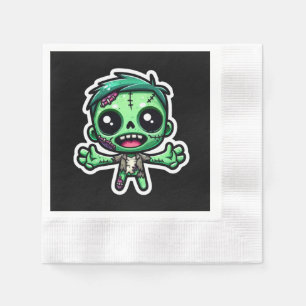 Niedlicher, lustiger Zombie Serviette