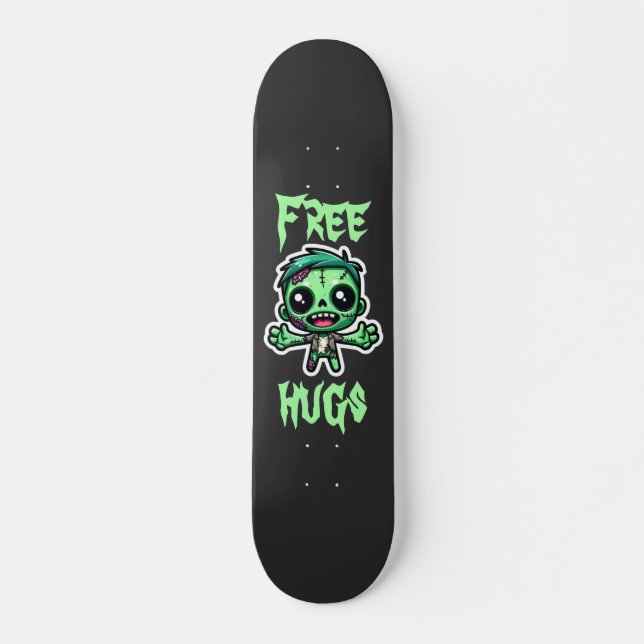 Niedlicher, lustiger Zombie Skateboard (Vorne)