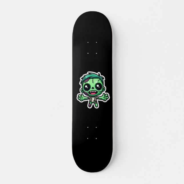 Niedlicher, lustiger Zombie Skateboard (Vorne)