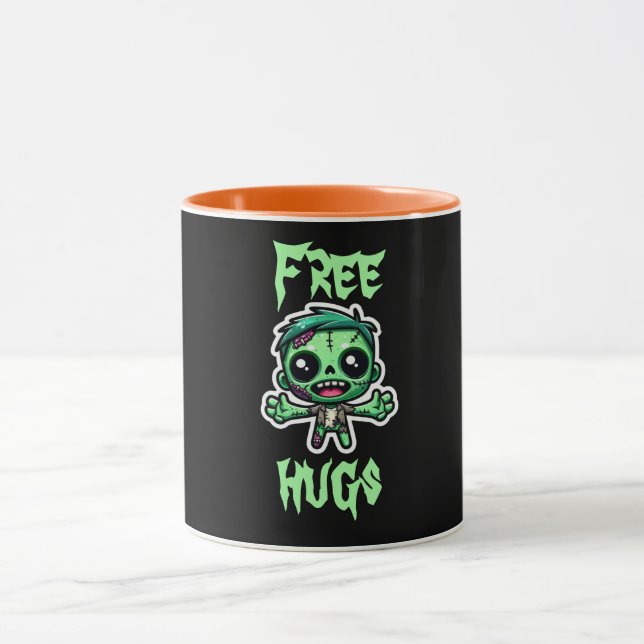 Niedlicher, lustiger Zombie Tasse (Zentrum)