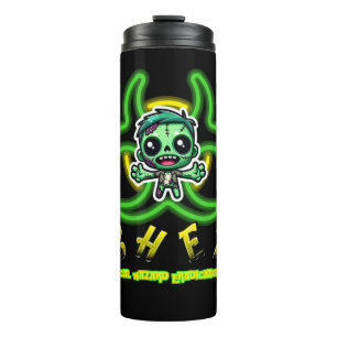 Niedlicher, lustiger Zombie Thermosbecher