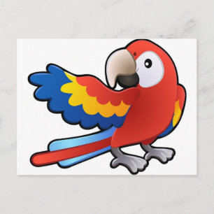 niedlicher Macaw Parrot Postkarte
