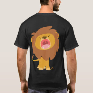 Niedlicher mächtiger Brüllenlöwe-Cartoon-T - Shirt