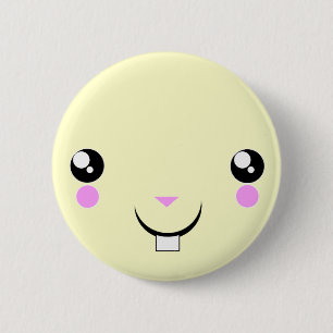 niedlicher Mädchenhamster Kawaii Animeknopf Button