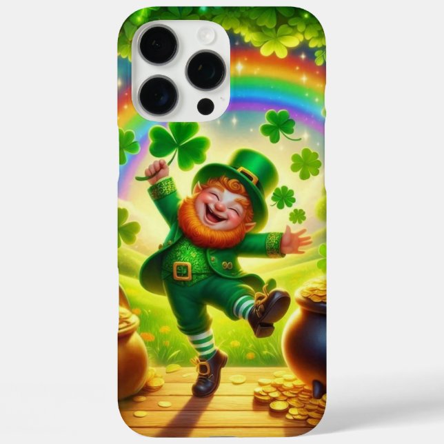 Niedlicher, magischer Leprechaun St. Patrick's Day Case-Mate iPhone Hülle (Rückseite)