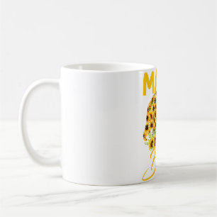 Niedlicher Mama-Bär mit Sonnenblumen Mama glücklic Kaffeetasse