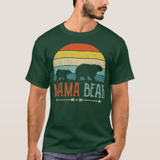 Niedlicher Mama Bär Vintag Mütter Tag Retro Mama T-Shirt