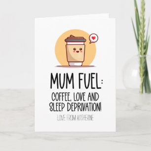 Niedlicher Mama Fun Kaffee Lover Funny Mothers Day Karte