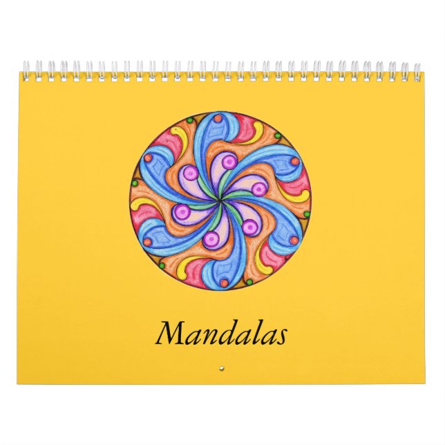 Niedlicher Mandalafarbtonbuch Kalender (Titelbild)