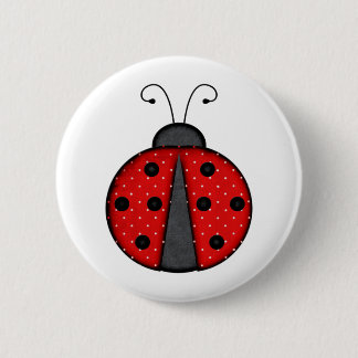 Niedlicher Marienkäfer Button