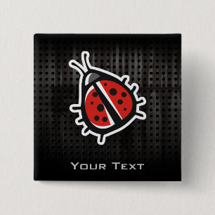Niedlicher Marienkäfer; Cool Button