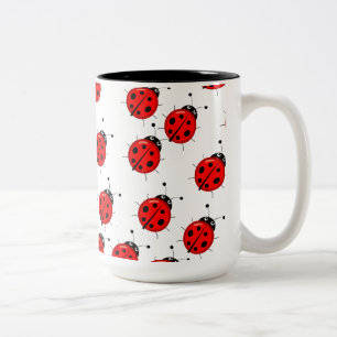 Niedlicher Marienkäfer-Kaffeebecher-individuelle G Zweifarbige Tasse