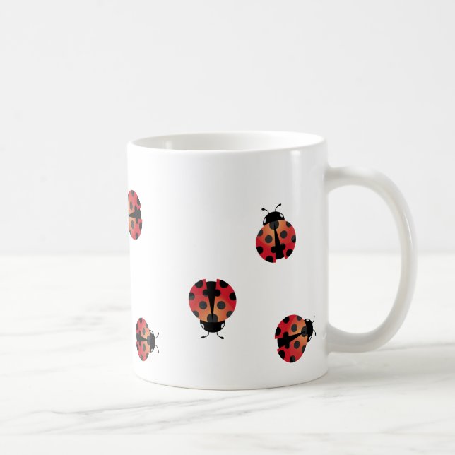 Niedlicher Marienkäfer Kaffeetasse (Rechts)