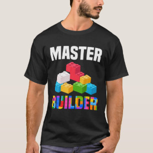 Niedlicher Master Builder Brick Builder Funny Bloc T-Shirt