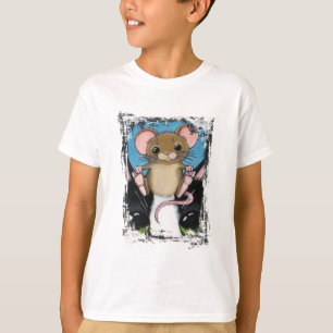 Niedlicher Mäuse-und Katzen-T - Shirt