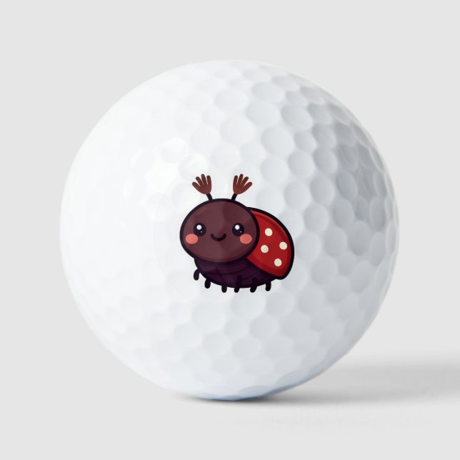 Niedlicher May-Käfer - Kawaii-Waldarm Golfball (Vorderseite)